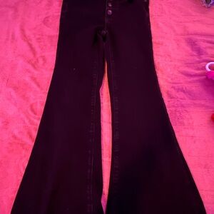Women's Black Flared Jeans
